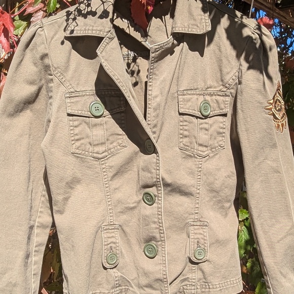 Y2K army green utility inspired jacket - Picture 6 of 13